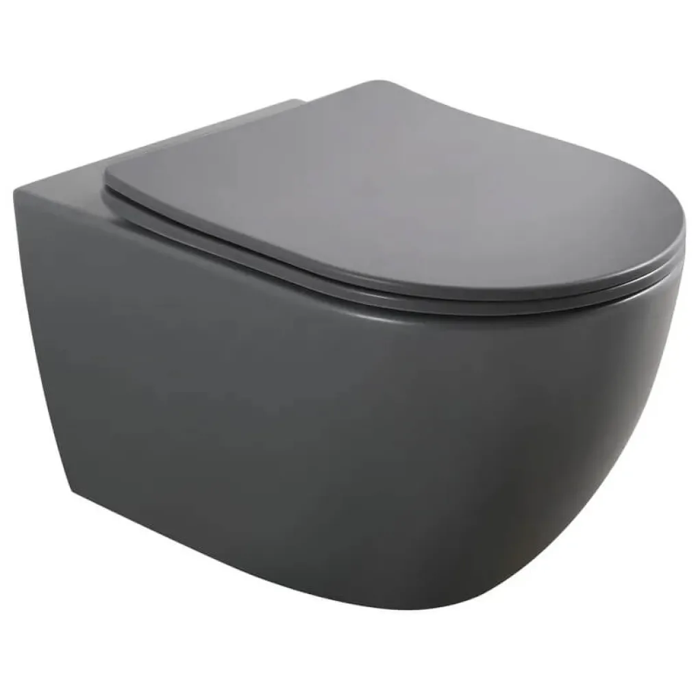Унитаз подвесной Mixxus Premium Ellipse-0309-T1 Gray 530x360x350 система смыва Tornado 1.0 (MP6655)- Фото 1