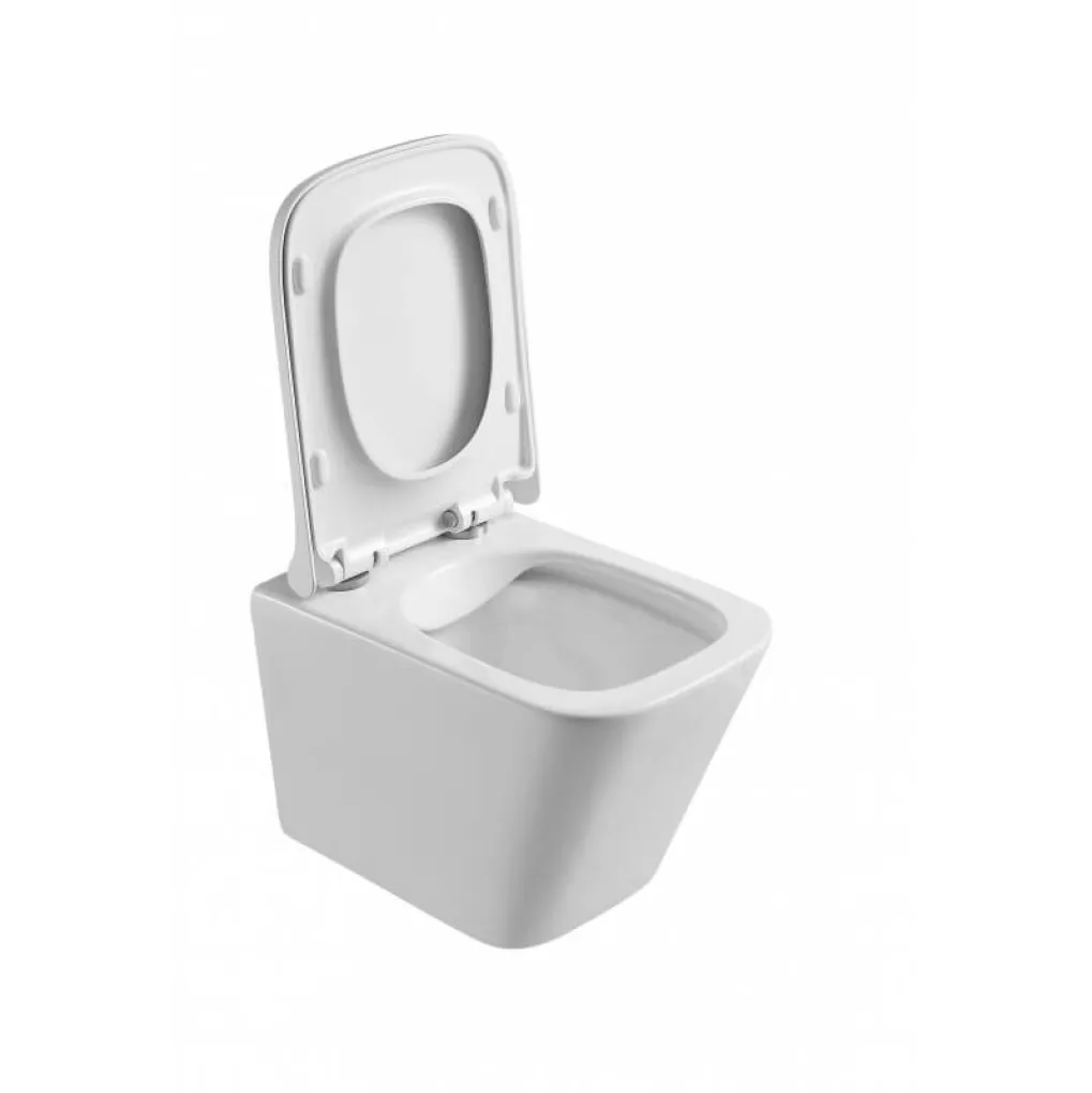 Унитаз подвесной Mixxus Premium Quadro-0301-R 490x340x360 система смыва Rimless (MP6452)- Фото 3