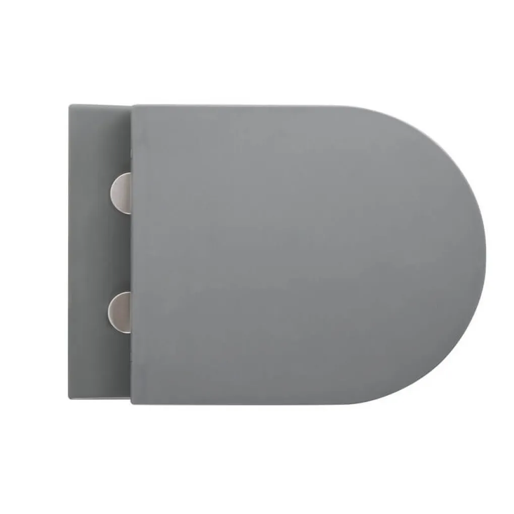 Унитаз подвесной Mixxus Premium Topper-0303-R Gray 495x370x350 система смыва Rimless (MP6657)- Фото 3