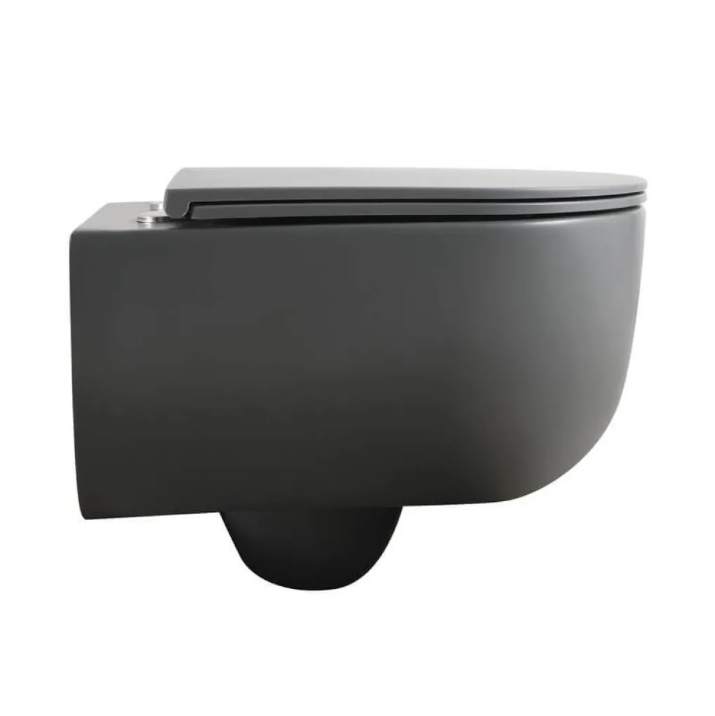 Унитаз подвесной Mixxus Premium Topper-0303-R Gray 495x370x350 система смыва Rimless (MP6657)- Фото 4