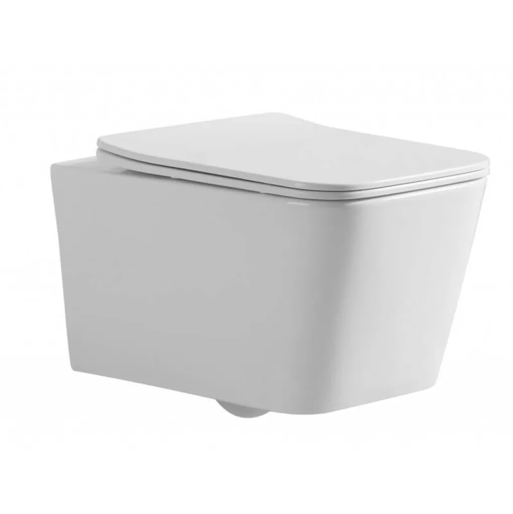 Унитаз подвесной Mixxus Quadro-0304-R 520x360x365 система смыва Rimless (MI6707)- Фото 3