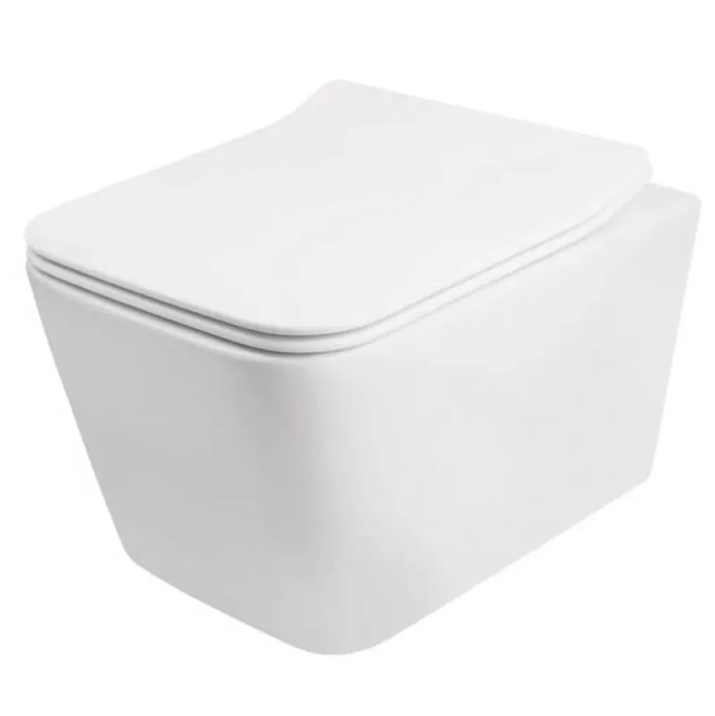 Унитаз подвесной Mixxus Quadro-0304-R 520x360x365 система смыва Rimless (MI6707)- Фото 4