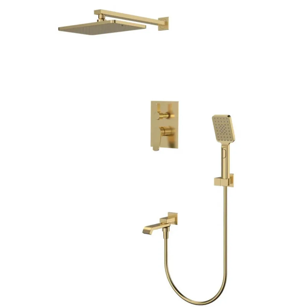 Встраиваемая душевая система Mixxus Premium DALI 009 Inner box Brushed Gold (MI6767)- Фото 1