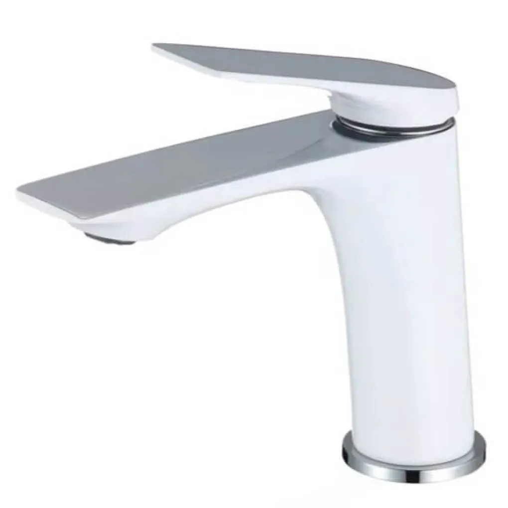 Смеситель для раковины Mixxus Premium DERBY 001 (NUT) белый-CHROME (MI6613)- Фото 2