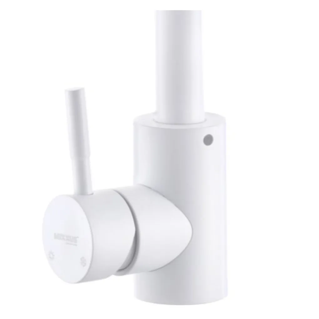Смеситель для раковины Mixxus SUS-011-B белый (MI5754)- Фото 3