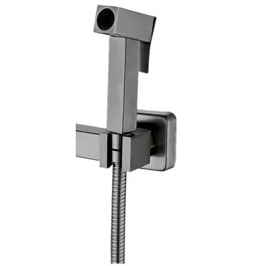 Змішувач з гігієнічним душем Mixxus KUB-222 Graphite (MI6846)- Фото 2