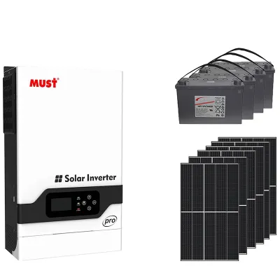 Комплект резервного питания Инвертор Must 5200W, солнечные панели 2.4кВт, АКБ 5.04кВт