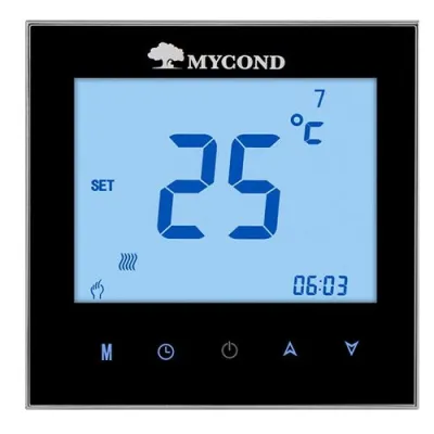 Кімнатний терморегулятор Mycond TRF-B2F Black (Wi-Fi)