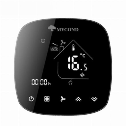 Терморегулятор для фанкойлів Mycond LUNA FC Black (Wi-Fi)