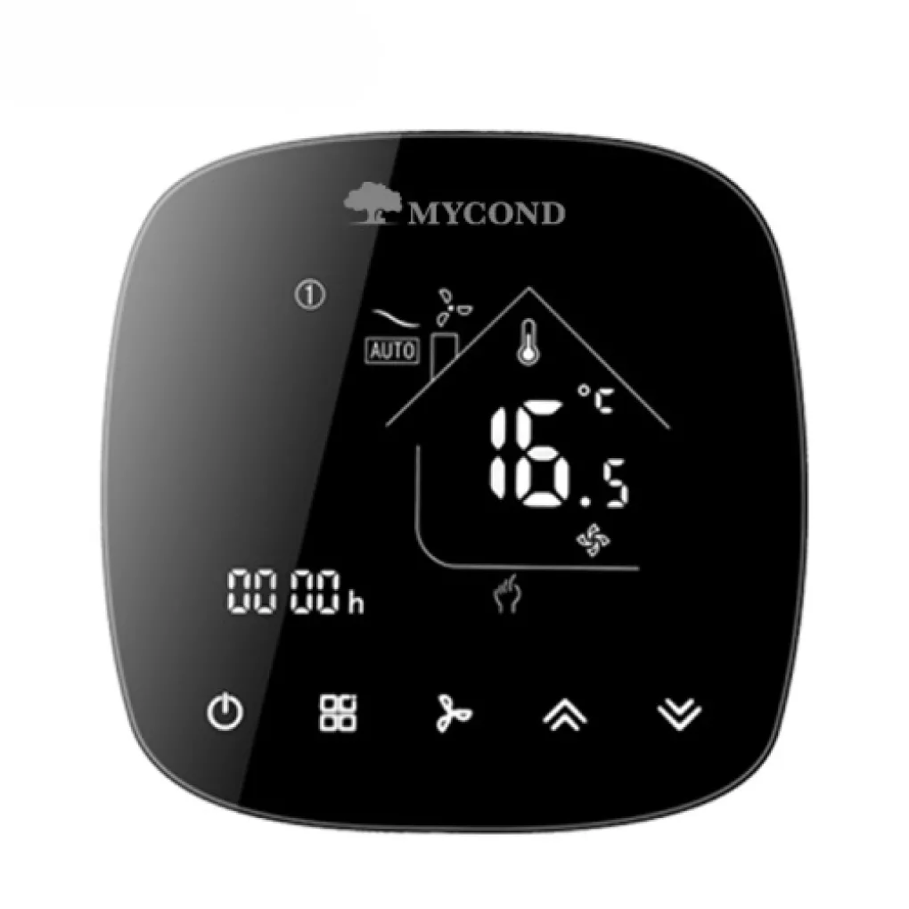 Терморегулятор для фанкойлів Mycond LUNA FC Black (Wi-Fi)- Фото 1