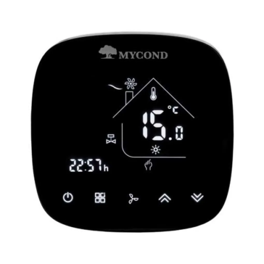 Терморегулятор для фанкойлів Mycond LUNA FC White (Wi-Fi)- Фото 1