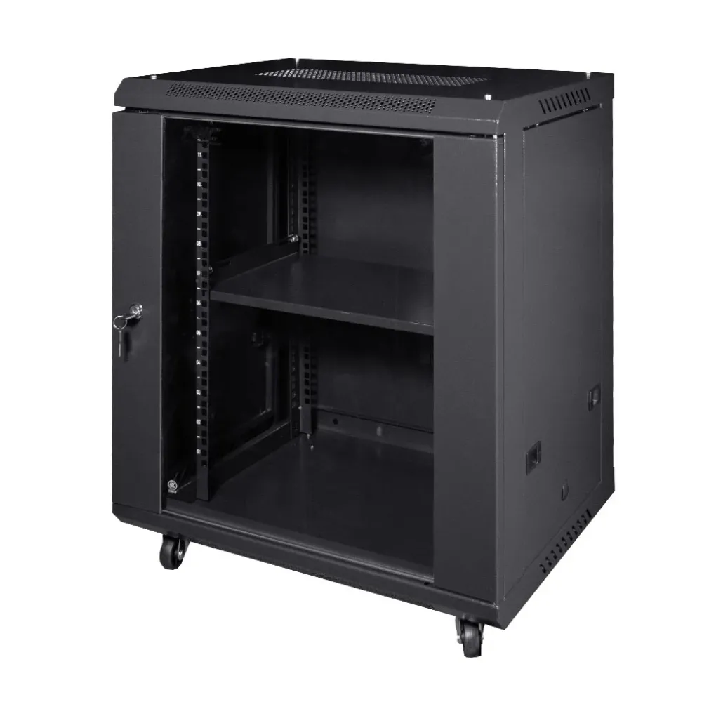 Комутаційна шафа NVC-12U/600x450x640 Black (25-00071)- Фото 1