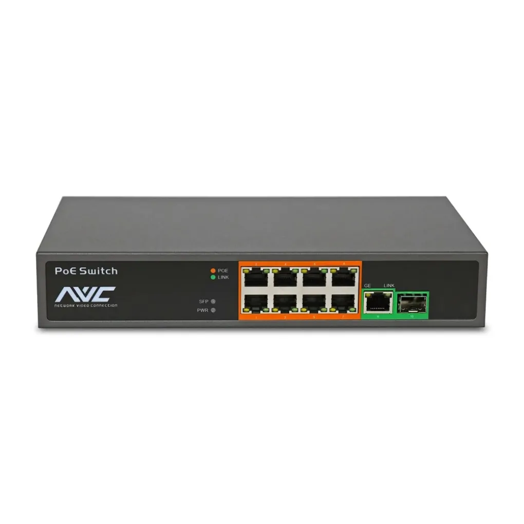 PoE-комутатор 10-портовий NVC-908GS (73-00104)- Фото 1