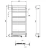 Электрический полотенцесушитель Navin Авангард 480x1000 Сенсор Л черный- Фото 7