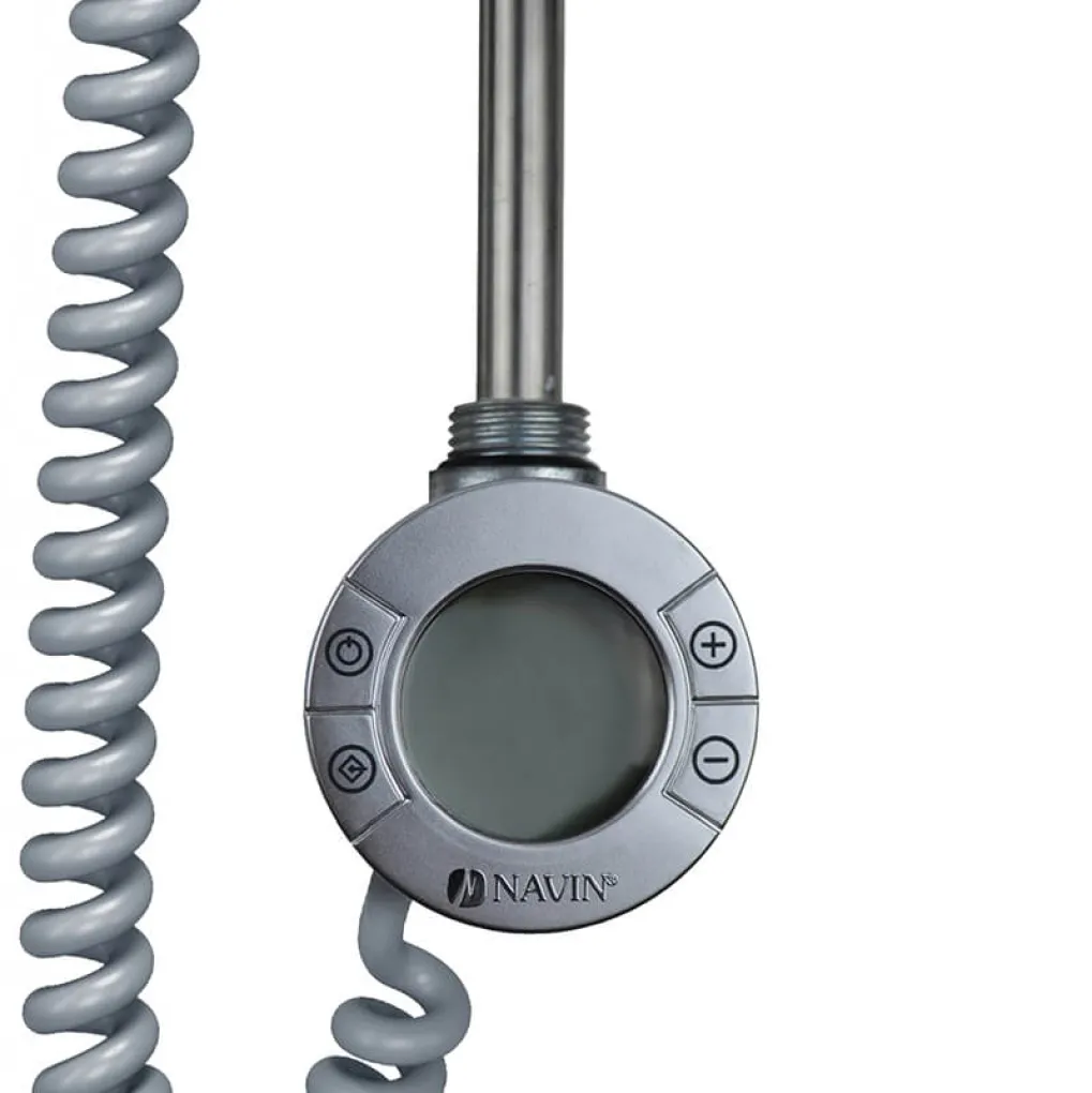 ТЕН для рушникосушки Navin Sigma 300W сірий з таймером сірий- Фото 3