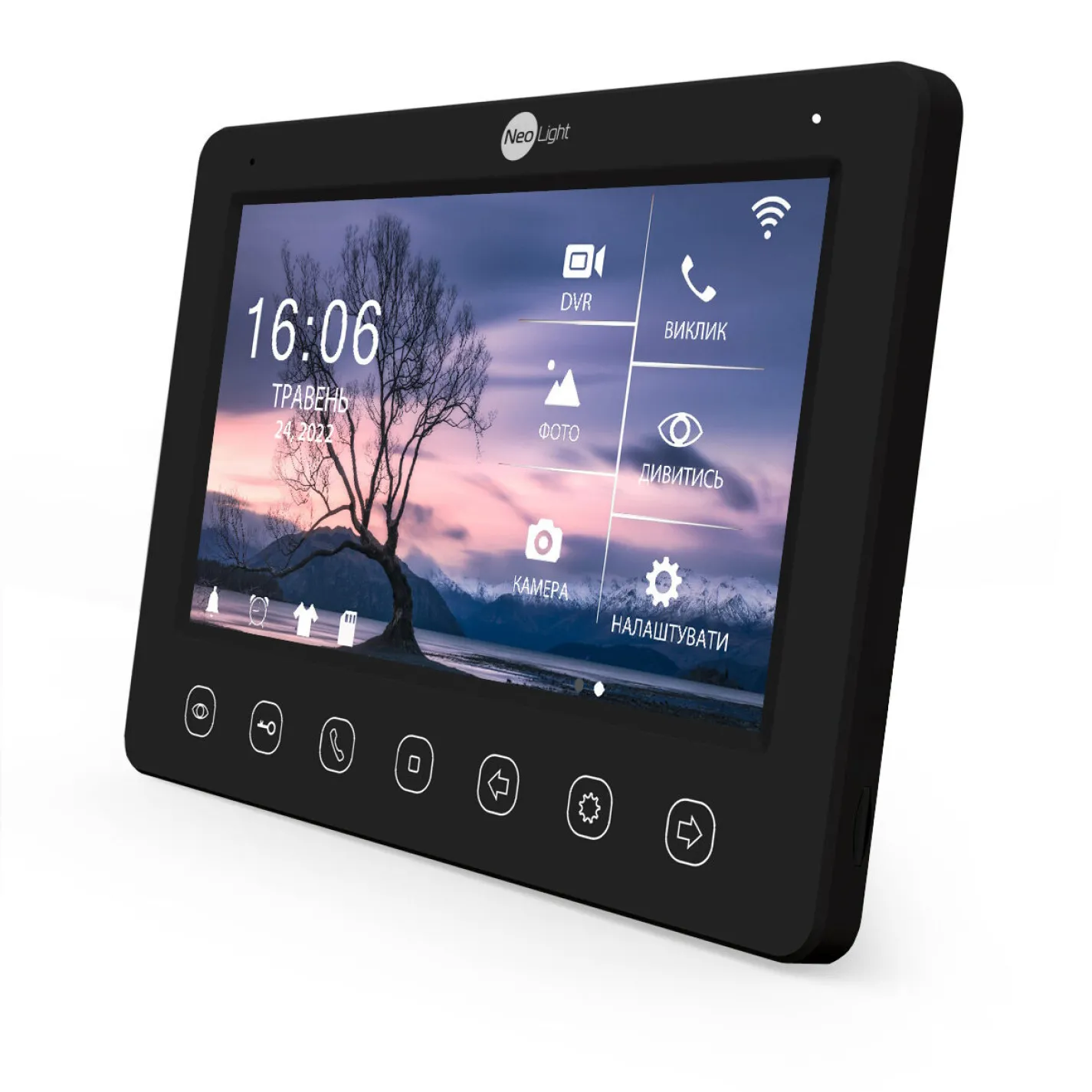 IP відеодомофон 7" NeoLight Kappa+ HD WF Black чорний (16764) - Фото 2