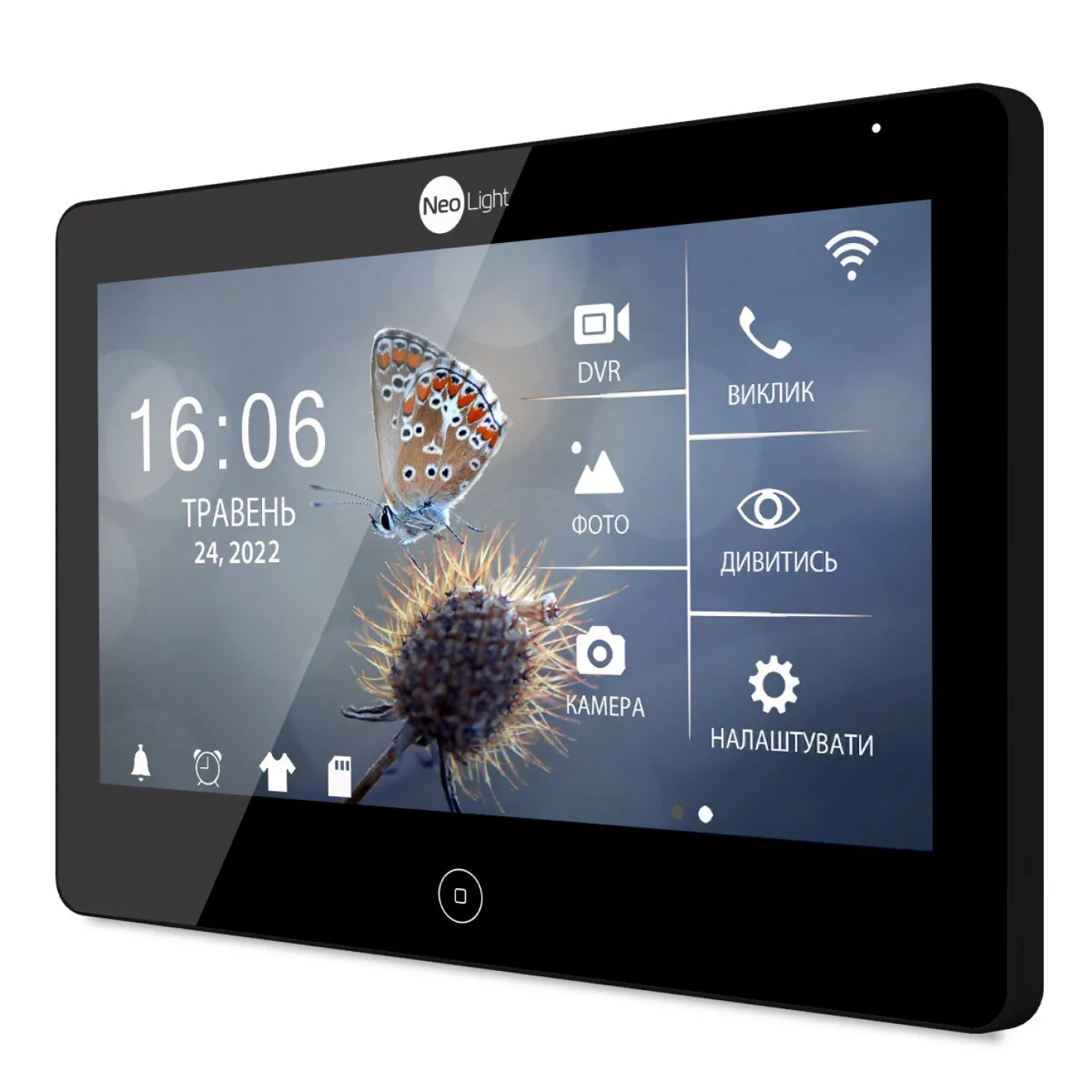 IP відеодомофон 10" NeoLight Mezzo HD WF Black чорний (16769) - Фото 2