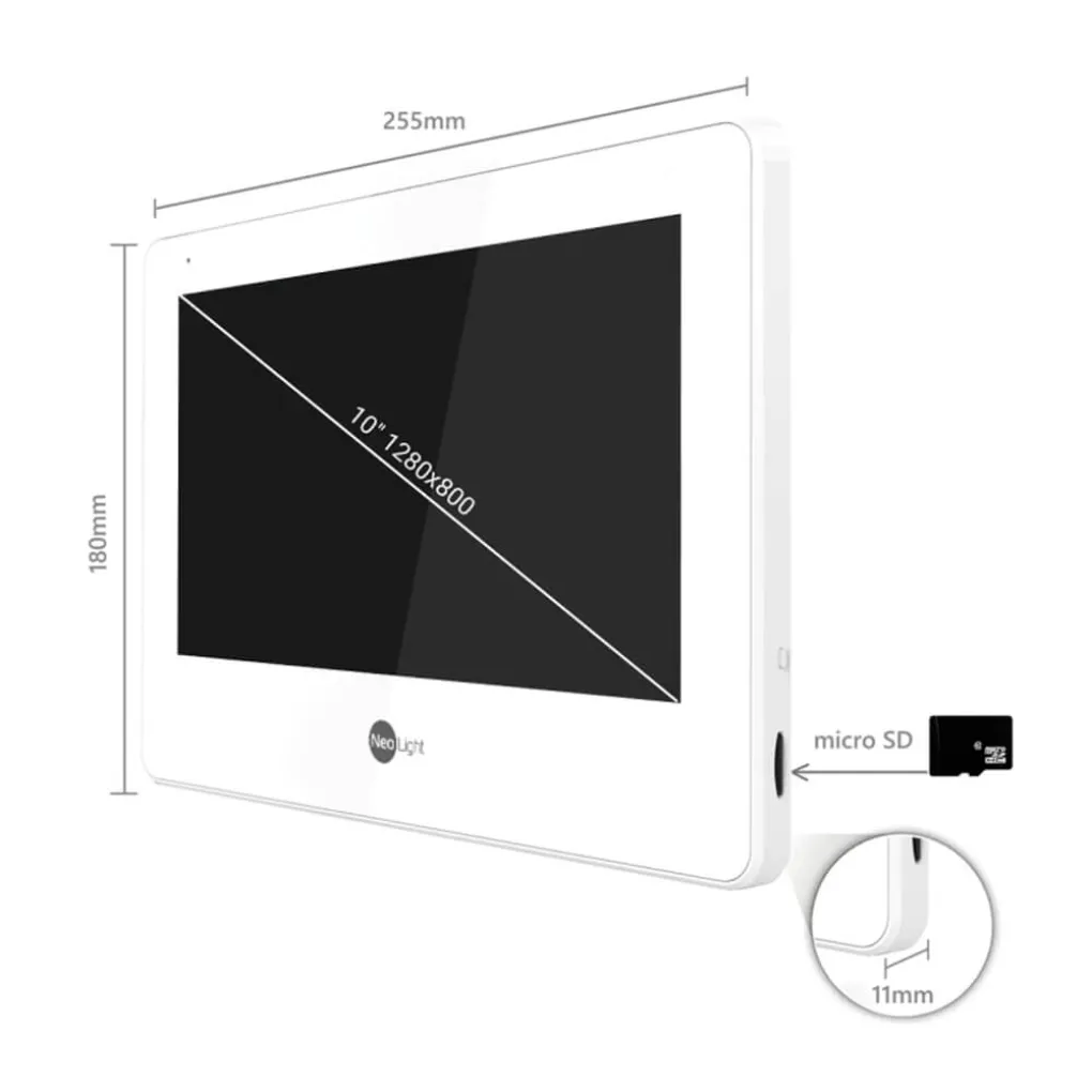Відеодомофон Neolight MEZZO Hybrid Black- Фото 3