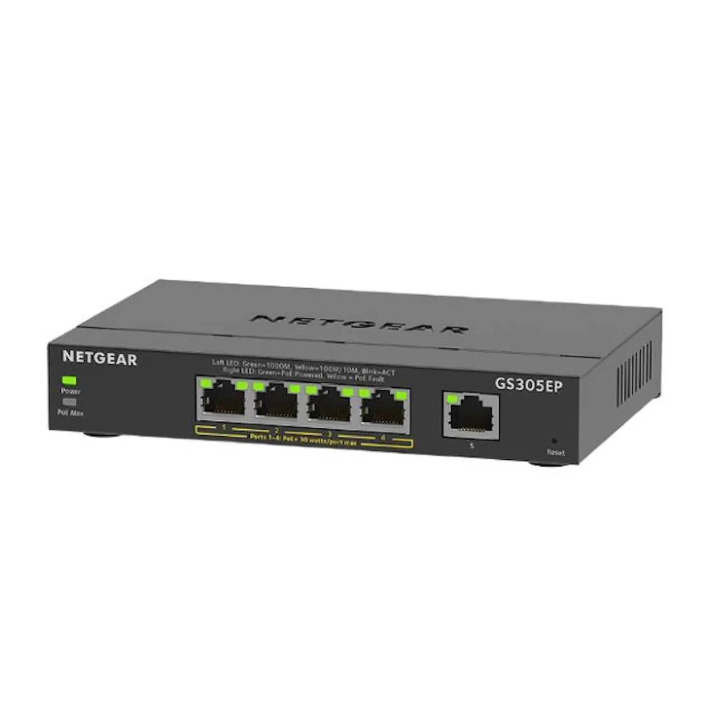 Комутатор Netgear GS305EP 5xGE (4xPoE), 63Вт, WebSmart - Фото 1