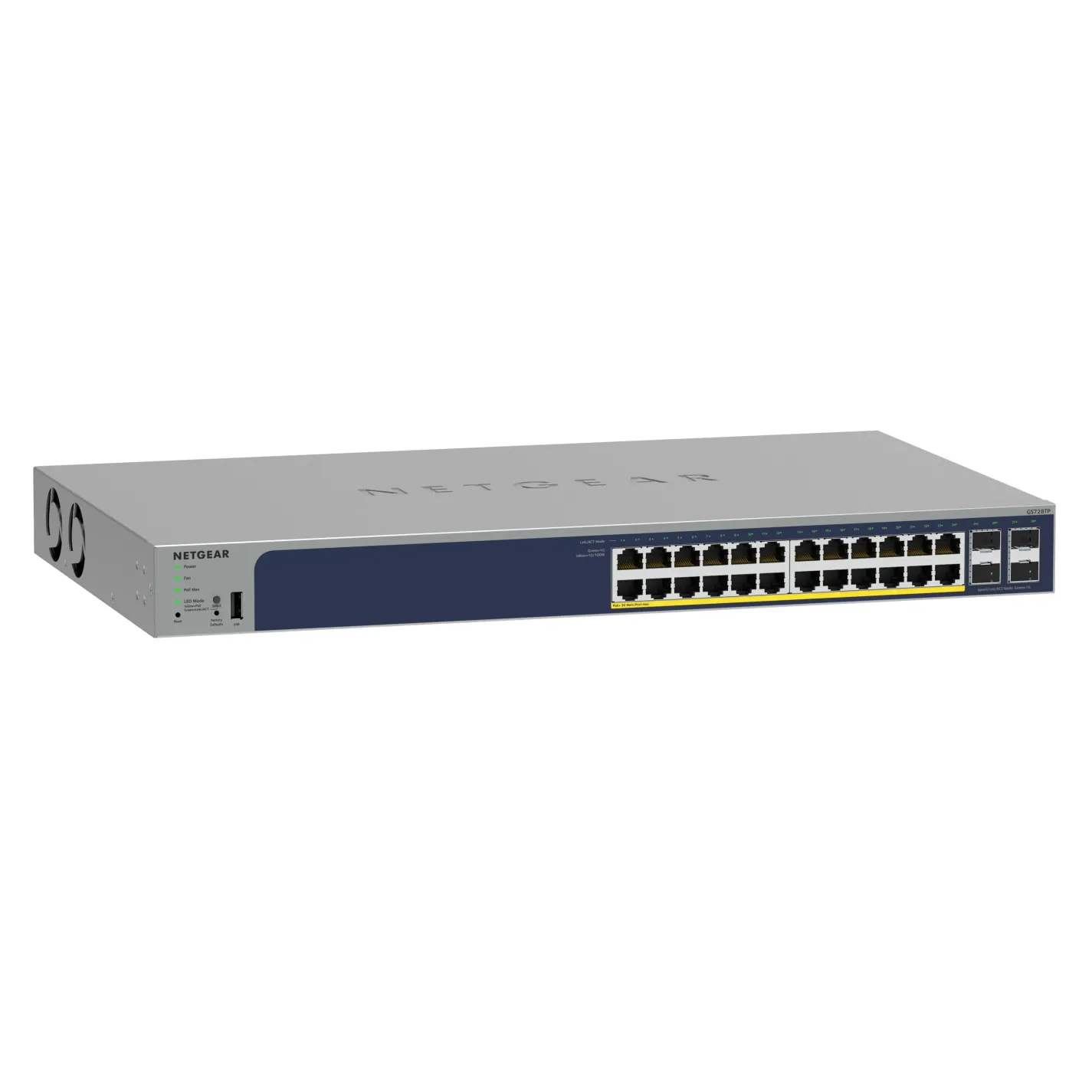 Комутатор Netgear GS728TP 24xGE PoE, 4xSFP, 190Вт - Фото 1
