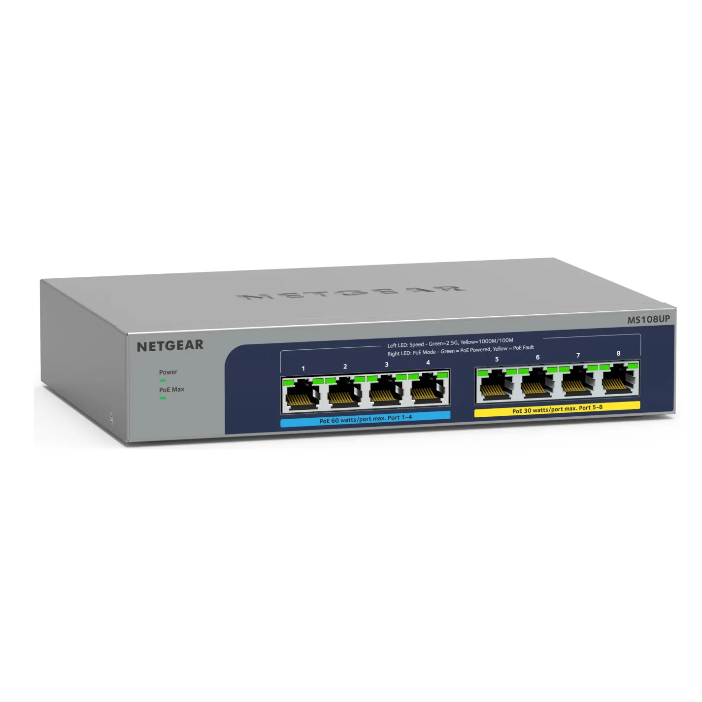 Комутатор Netgear MS108UP 8x2.5GE PoE, 230Вт - Фото 1