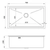 Мойка кухонная врезная Nett NB-7042 черный (042920)- Фото 4