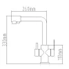 Смеситель для кухни с подключением к фильтру Nett FS-33 Frosh (030420)- Фото 4
