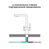 Смеситель для кухни комбинированный Nett FBB-33 черный (032720)- Фото 3