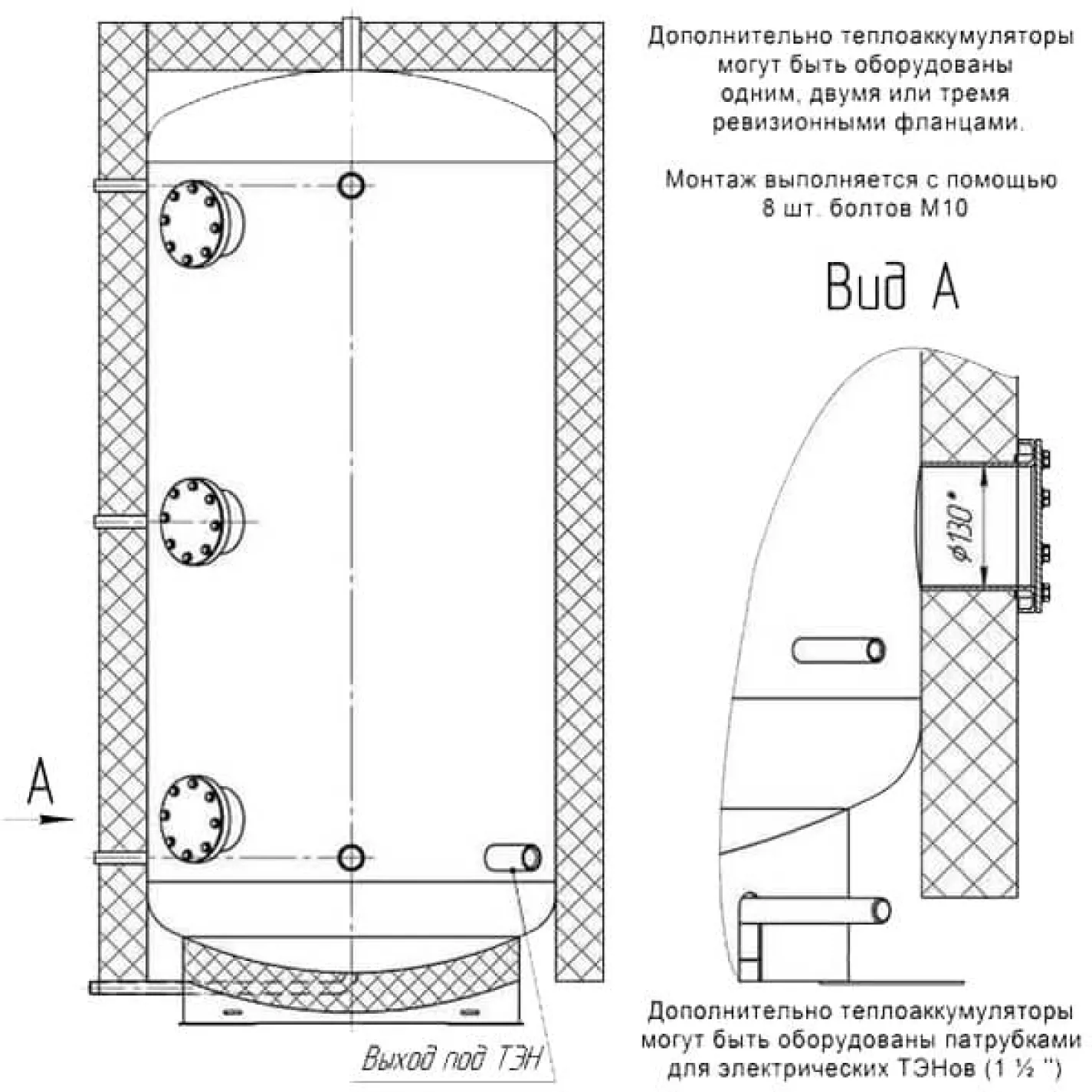 Теплоаккумулятор Neus ТА0-4000.180 без изоляции - Фото 2