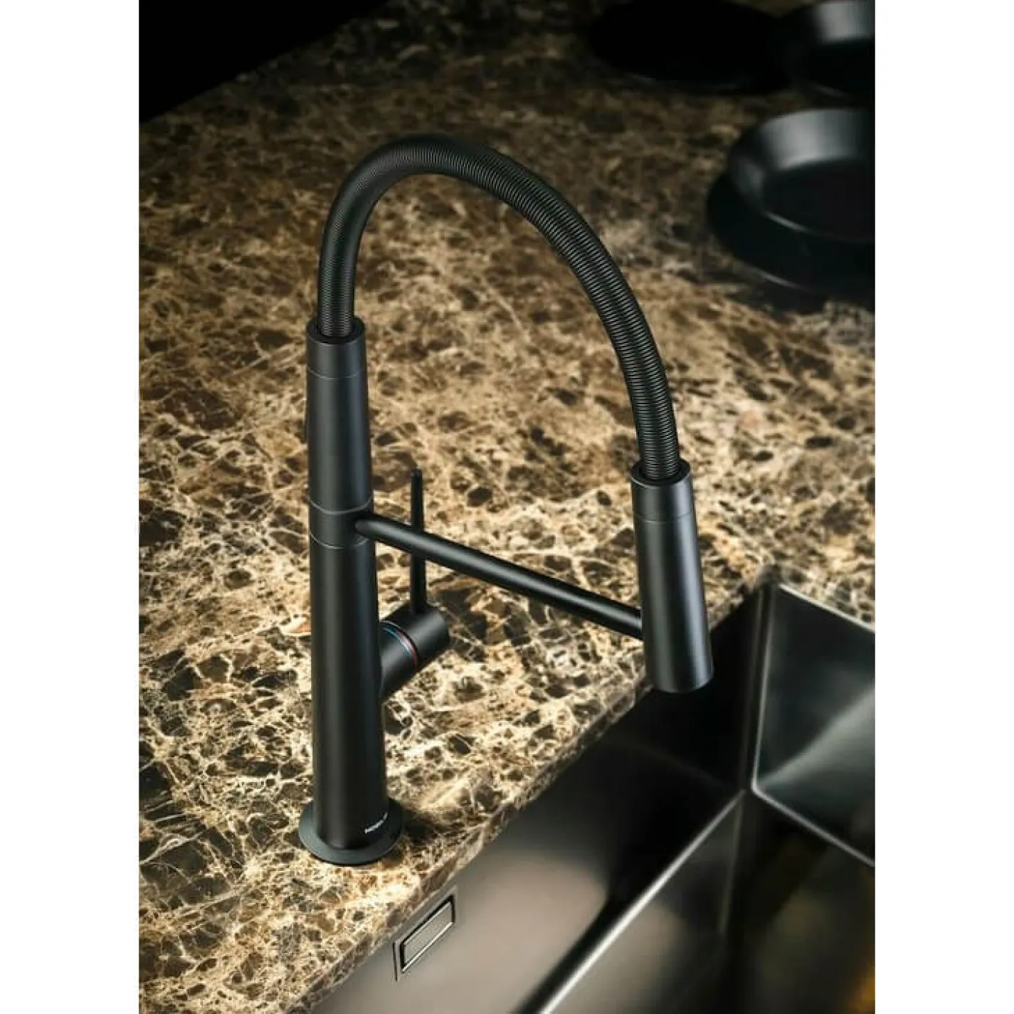 Змішувач для кухні Nobili Levante Velvet Black (MV123300BM) - Фото 1