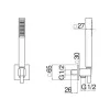 Душевой гарнитур Nobili Components Черный матовый (AD146/30BM)- Фото 4