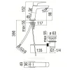Смеситель для умывальника Nobili Acquaviva VV103118/1BM с донным клапаном- Фото 2
