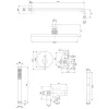 Душова система прихованого монтажу Omnires Y, мідь брашована (SYSY35CPB)- Фото 4