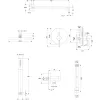 Душевая система скрытого монтажа Omnires Y, никель (SYSY16NI)- Фото 4