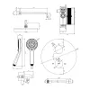 Душевая система с термостатом Omnires Y, хром (SYSYT05CR)- Фото 4