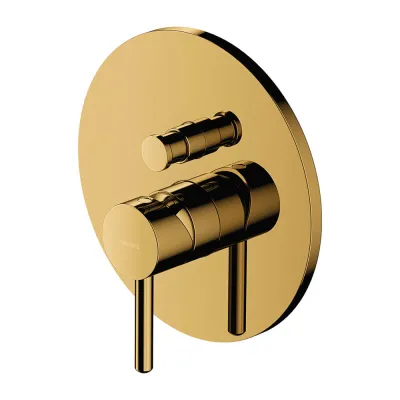 Змішувач для ванни та душу прихованого монтажу Omnires Y, золото (Y1235GL)