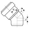 Отвод для внутренней канализации Ду Ostendorf SKOLAN-dB 110/15 (335100)- Фото 2