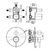Душевая система Paffoni скрытого монтажа хром (KIT LIG019CR B)- Фото 2