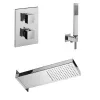 Душова система Paffoni CASCADE з термостатом хром (KIT CASCADE099CR)- Фото 1
