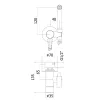 Гігієнічний душ Paffoni Tweet Round Plus Mix зі змішувачем, 2 режими (ZDUP125CR)- Фото 4