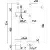 Змішувач для ванни Paffoni Light LIG 032 NO чорний матовий- Фото 3