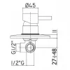 Смеситель для душа Paffoni Light белый (LIG011BO)- Фото 2