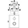 Смеситель для душа термостатический Paffoni Light сталь (LIQ519ST/M)- Фото 3