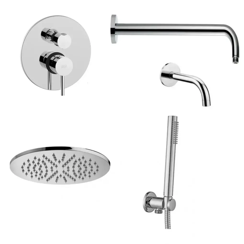 Душевая система Paffoni скрытого монтажа хром (KIT LIG019CR B)- Фото 1