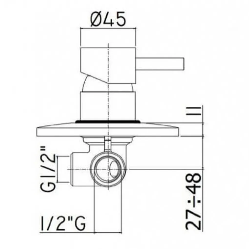 Смеситель для душа Paffoni Light белый (LIG011BO)- Фото 2