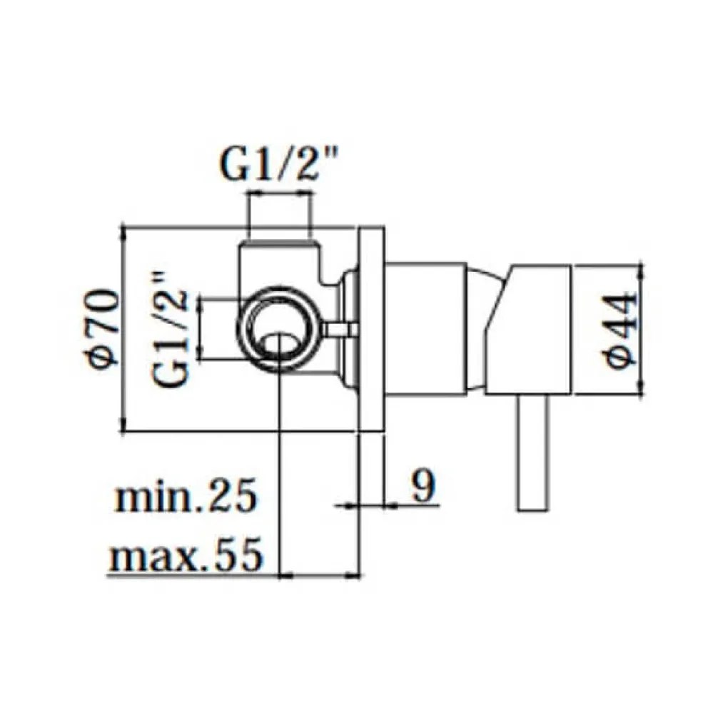 Смеситель для душа Paffoni Light золотой матовый (LIG010HGSP70)- Фото 2