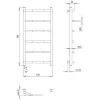 Электрический полотенцесушитель Paladii Классик электро 800x400x6 L регулятор температуры ТР-01- Фото 2