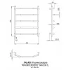 Електрична рушникосушка Paladii Класік Електро 600х530 L- Фото 2