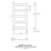 Електрична рушникосушка Paladii Лайт Електро 1000х500 R- Фото 3