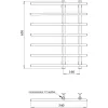 Рушникосушка водяна Paladii Ліра Нью 650х540х7 4м 1/2- Фото 2